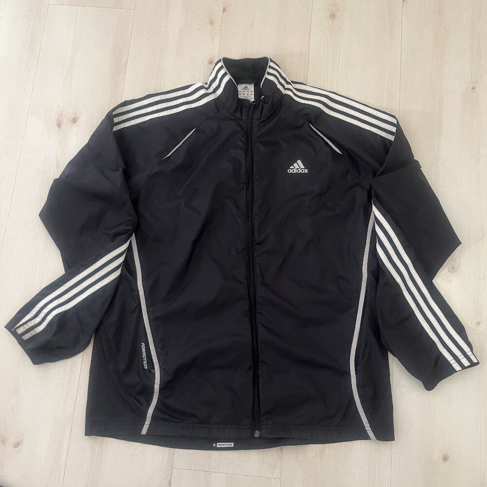 Adidas Men's Black Light Weight Jacket Size Large